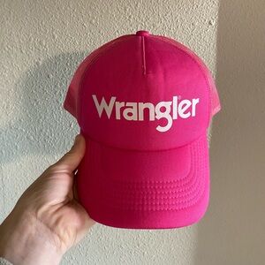 Brand new hot pink wrangler snap back